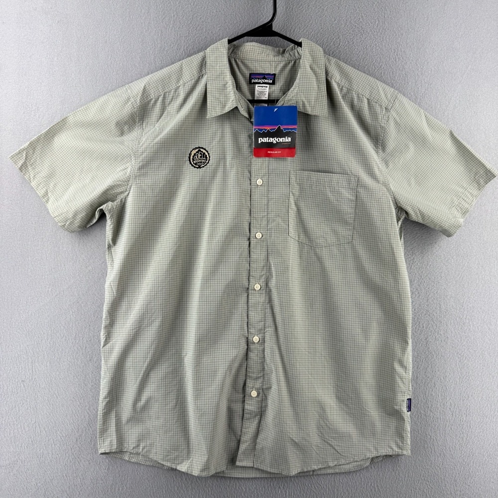 Patagonia Gone Again Shirt Mens XL Check Odell Brewing Button Up NWT